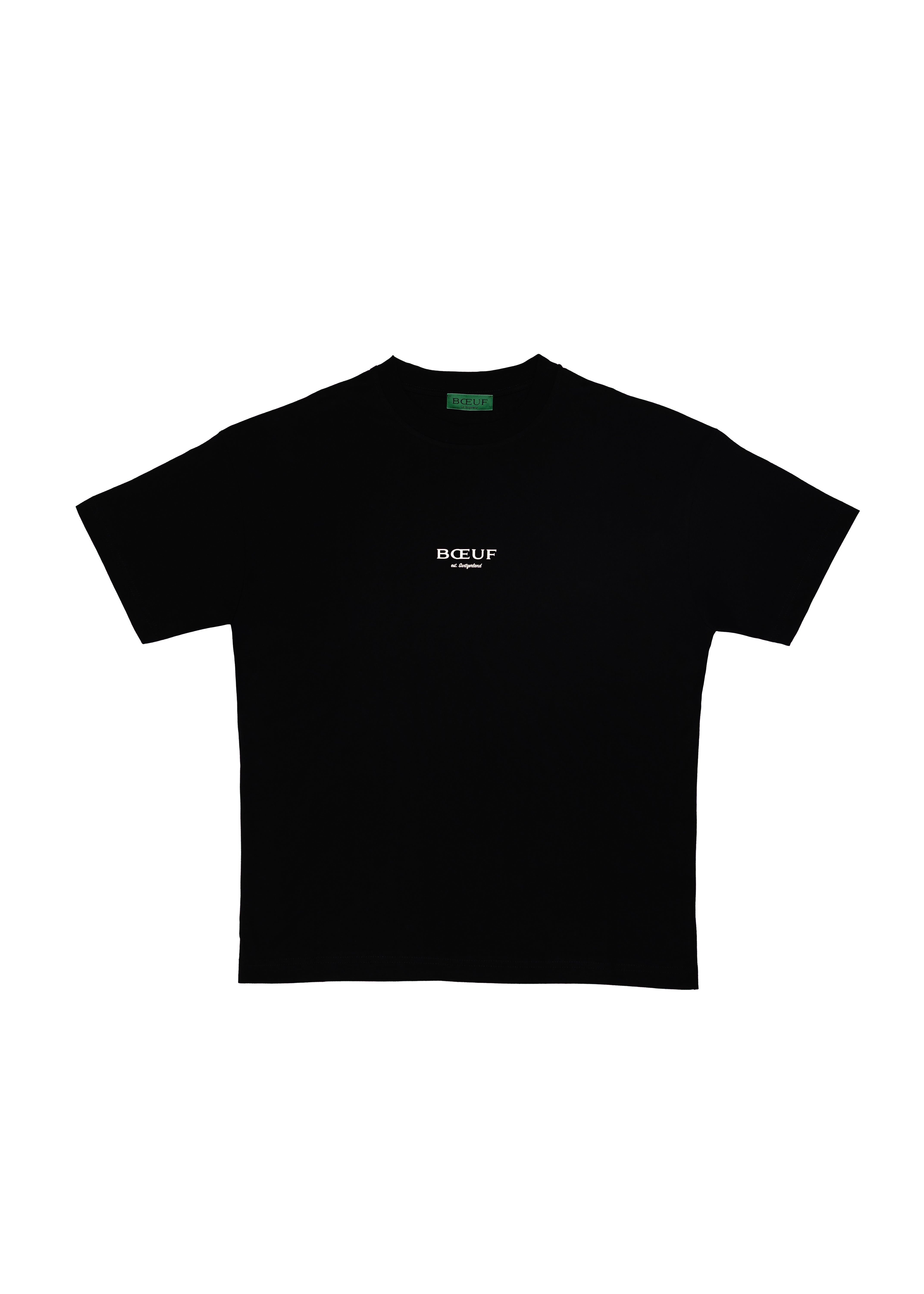 Boeuf Official Brazzer Shirt Oversize Grün Herren mit Schriftzug, High Fashion Zürich