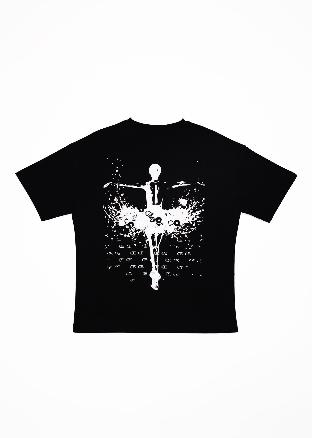 Boeuf Official Art Shirt Mint Herren mit handgezeichnetem Design, High Fashion Zürich