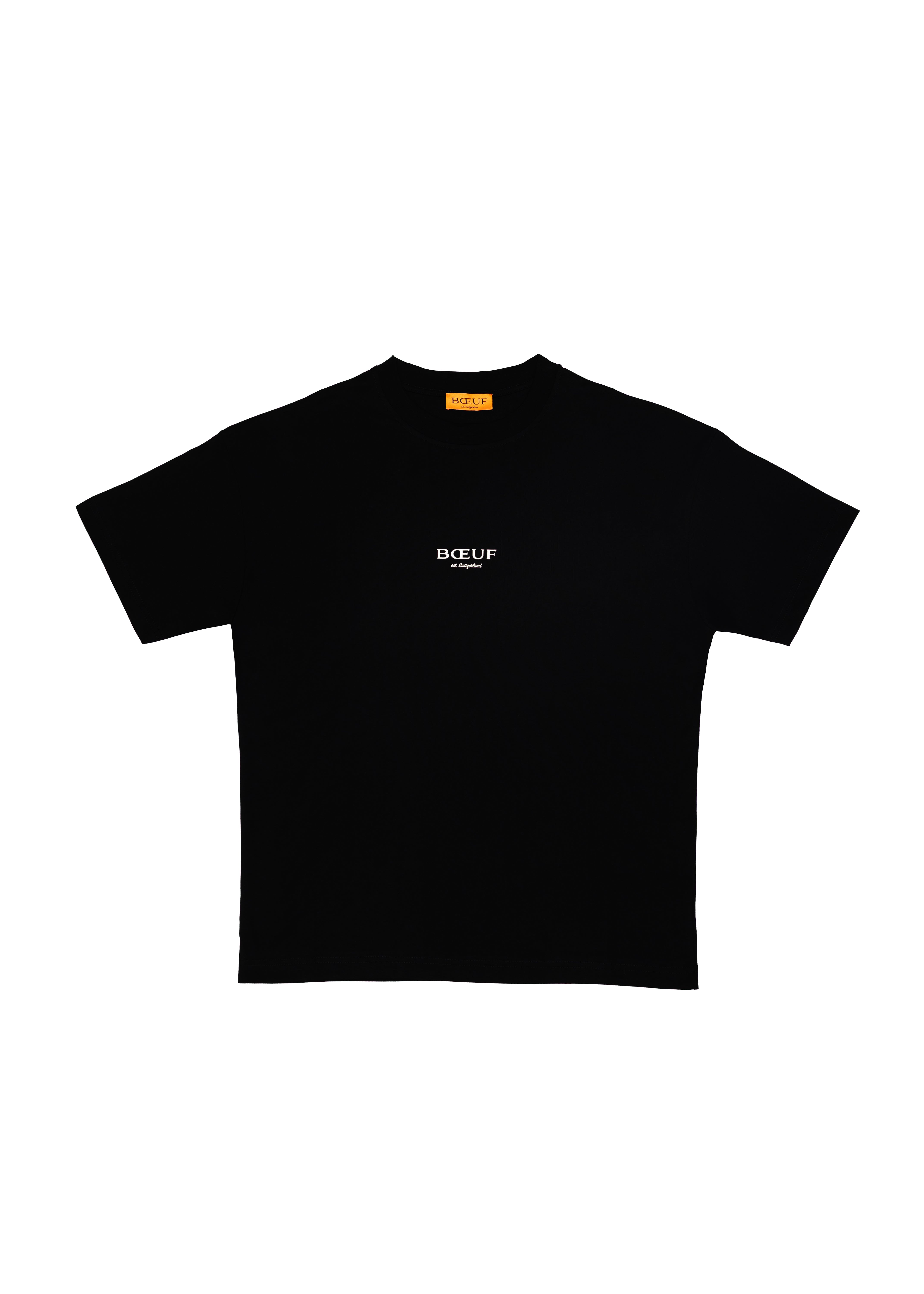 Boeuf Official Brazzer Shirt Oversize Orange Herren mit Schriftzug, High Fashion Zürich